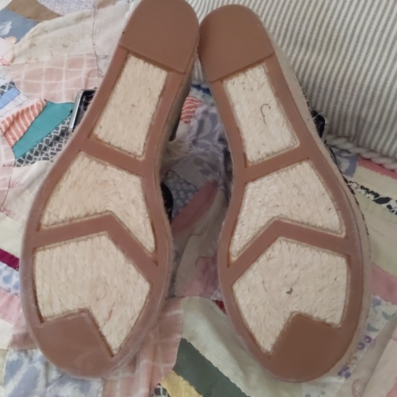 Marc Fisher Adalyn Espadrille Wedge Sandal in Black Suede and Leather - Picture 11 of 13